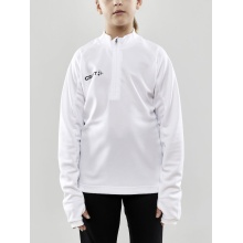 Craft Sport-Langarmshirt Evolve Halfzip - strapazierfähig, aus Stretchmaterial - weiss Kinder