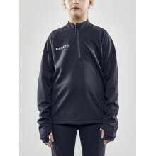 Craft Sport-Langarmshirt Evolve Halfzip - strapazierfähig, aus Stretchmaterial - dunkelgrau Kinder