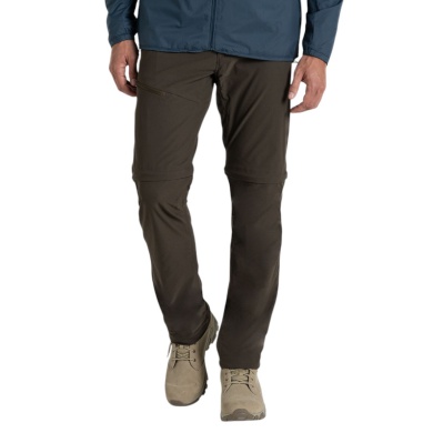 Craghoppers Wanderhose NosiLife Pro Conv III Zip Off (lange Hose+Bermuda) dunkelbraun Herren