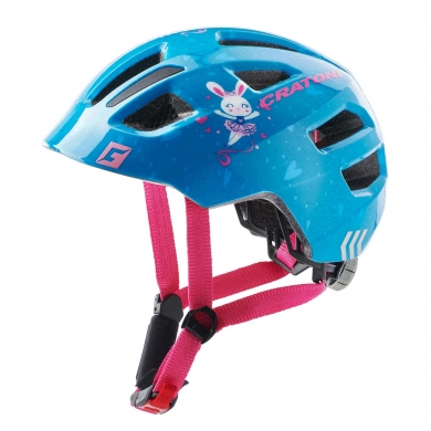 Cratoni Fahrradhelm Maxster Kinder Hase blau