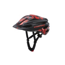 Cratoni Kinder-Fahrradhelm Pacer Junior matt schwarz/rot