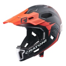 Cratoni Fahrradhelm C-Maniac 2.0 MX (Full Protection) matt schwarz/rot