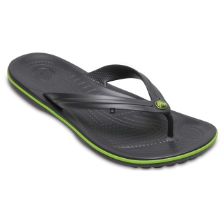 Crocs Zehensandalen Crocband Flip graphit/lime