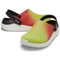 Crocs Sandale LiteRide Clog Color Dip gelb/rot Herren/Damen - 1 Paar