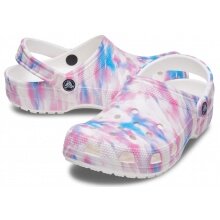 Crocs Sandale Classic Dream Clog weiss/multi Herren/Damen - 1 Paar