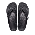 Crocs Zehensandale Classic Flip (leichtes, schwimmfähiges Croslite-Schaummaterial) schwarz - 1 Paar