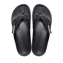 Crocs Zehensandale Classic Flip (leichtes, schwimmfähiges Croslite-Schaummaterial) schwarz - 1 Paar