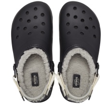 Crocs Sandale All Terrain Lined Clog (mit Innenfutter, robuste Außensohle) schwarz/beige - 1 Paar