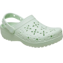 Crocs Sandale Classic Floral Cut Out Clog mintgrün Damen