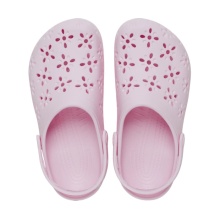 Crocs Sandale Classic Floral Cut Out Clog pink Damen