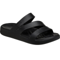 Crocs Sandale Getaway Strappy (leichtes, nahtlos, flexibel) schwarz Damen