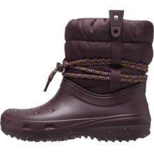 Crocs Winterstiefel Classic Neo Puff Luxe Boot wasserfest mit Innenfutter weinrot Damen