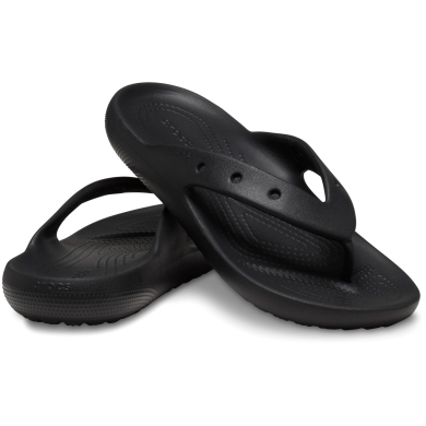 Crocs Zehensandale Classic Flip V2 (leichtes, schwimmfähiges Croslite-Schaummaterial) schwarz - 1 Paar