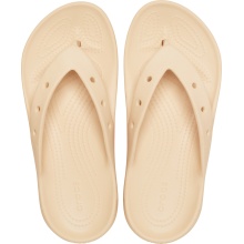 Crocs Zehensandale Classic Flip V2 (leichtes, schwimmfähiges Croslite-Schaummaterial) beige/braun - 1 Paar