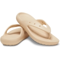 Crocs Zehensandale Classic Flip V2 (leichtes, schwimmfähiges Croslite-Schaummaterial) beige/braun - 1 Paar