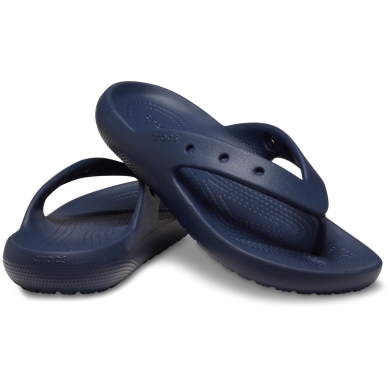 Crocs Zehensandale Classic Flip V2 (leichtes, schwimmfähiges Croslite-Schaummaterial) navyblau - 1 Paar