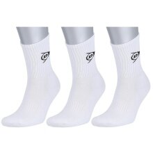 Dunlop Tennissocken Crew Herren weiss - 3 Paar