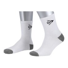 Dunlop Tennissocke Logo Herren weiss - 1 Paar