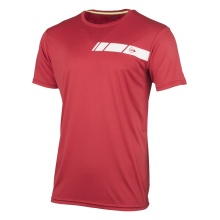 Dunlop Tennis-Tshirt Club Crew (100% Polyester) rot Herren