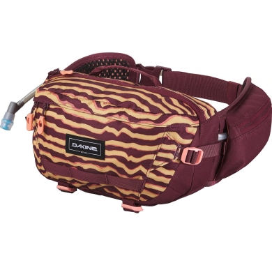 Dakine Gürteltasche Hot Laps Hüfttasche 5 Liter OCHRE STRIPE/PORT weinrot