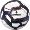 Derbystar Freizeitball - Fussball Street Soccer v22 weiss/blau/orange - 1 Ball (Größe 5)