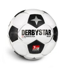 Derbystar Freizeitball - MINI Classic Bundesliga Brilliant v24 weiss/schwarz - 1 Miniball (Umfang: 47cm)