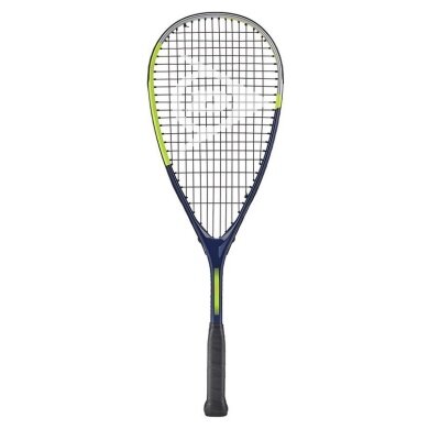 Dunlop Kinder-Squashschläger Tristorm JR 25 (160g/kopflastig) blau/grau/gelb - besaitet -