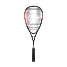 Dunlop Squashschläger Blackstorm Carbon 140g/kopflastig schwarz/rot - besaitet -