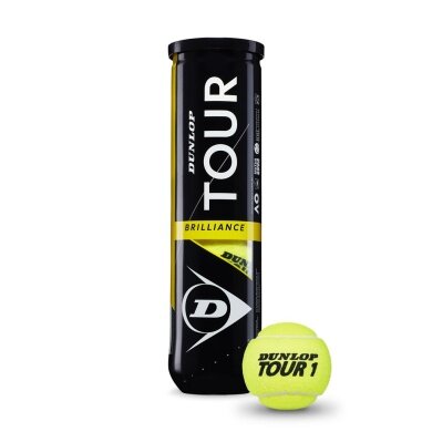 Dunlop Tennisbälle Tour Brilliance Dose 4er