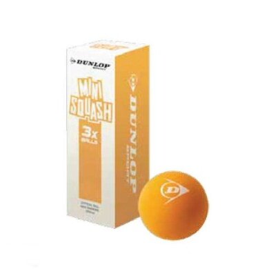 Dunlop Squashball Play Mini Junior orange - 3 Bälle