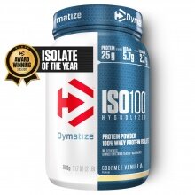 Dymatize Iso100 Hydrolyzed Isolat Protein Pulver Gourmet Vanilla 932g Dose