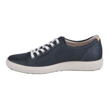 ECCO Sneaker Soft 7 (Nubukleder) silbergrau Damen