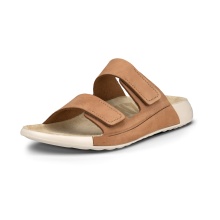 ECCO Sandale Cozmo Flat braun/beige Damen