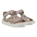 ECCO Sandale Flowt (Leder) grau/rosa Damen