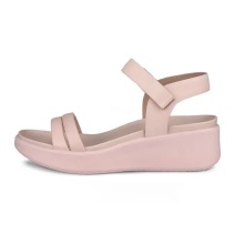 ECCO Sandale Flowt LX Wedge (Vollnarb und Nubukleder) rosa Damen