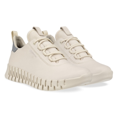 ECCO Sneaker Gruuv Lea GTX (ECCO-Leder) limestone Damen