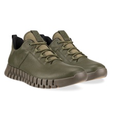 ECCO Sneaker Gruuv Lea GTX (Glattleder) khakigrün Herren