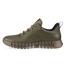 ECCO Sneaker Gruuv Lea GTX (Glattleder) khakigrün Herren