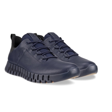 ECCO Sneaker Gruuv Lea GTX (Glattleder) navyblau Herren