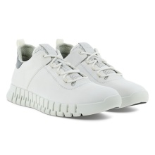 ECCO Sneaker Gruuv Lea (aus Nubukleder) weiss Herren