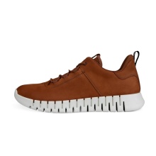 ECCO Sneaker Gruuv Lea (aus Nubukleder) braun Herren