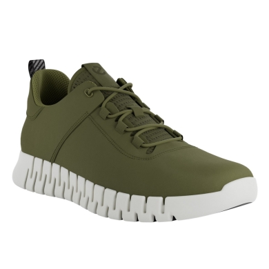 ECCO Sneaker Gruuv Lea (aus Nubukleder) khakigrün Herren