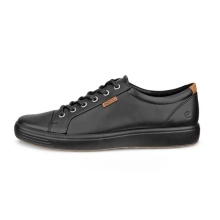 ECCO Sneaker Mens Soft 7 (aus Premium-Leder) schwarz Herren