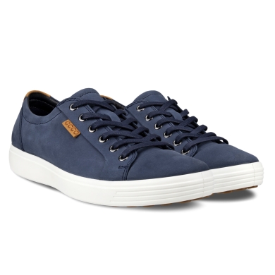 ECCO Sneaker Mens Soft 7 (aus Premium-Leder) marineblau Herren