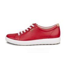 ECCO Sneaker Soft 7 (Nubukleder) chilirot Damen