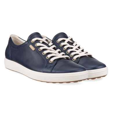 ECCO Sneaker Soft 7 (Nubukleder) marineblau/weiss Damen