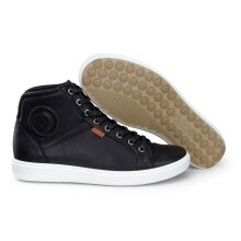 ECCO Sneaker Soft 7 High (leichte und flexible Sohle) schwarz Damen