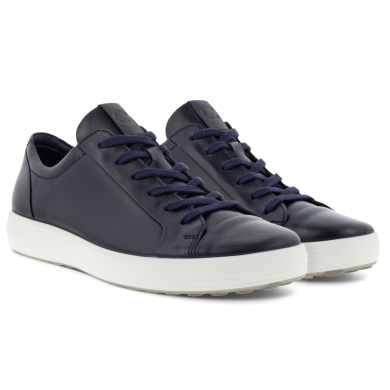 ECCO Sneaker Soft 7 Classic (Premium-Leder) dunkelblau Herren