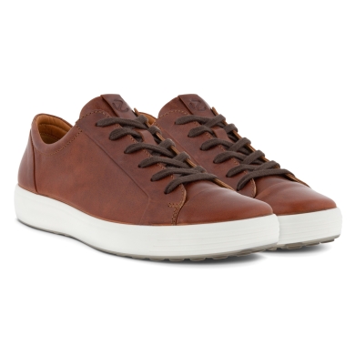 ECCO Sneaker Soft 7 Classic (Premium-Leder) braun Herren