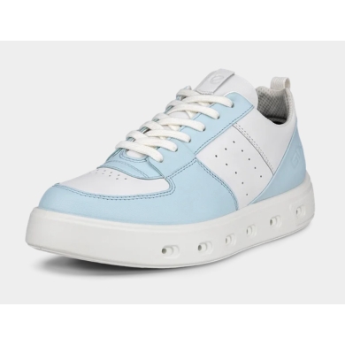 ECCO Sneaker Street 720 (Leder, wasserdicht) hellblau/weiss Damen